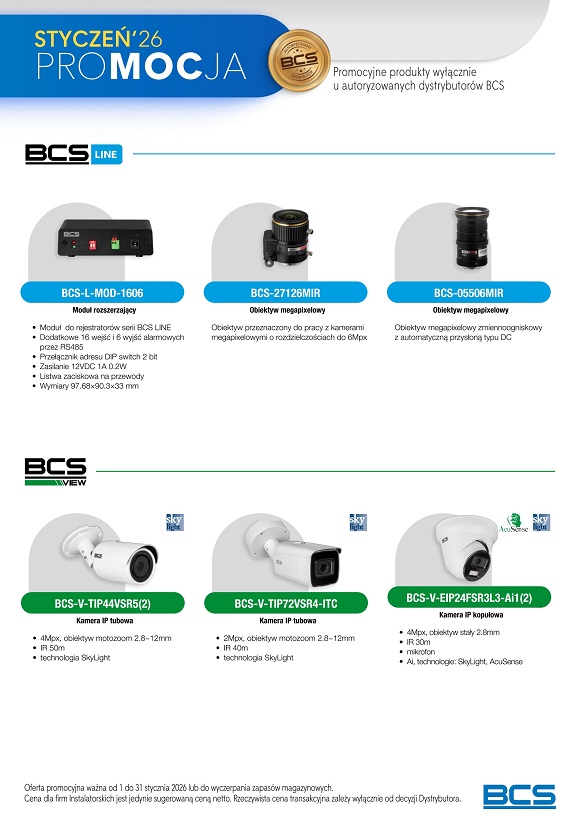 BCS promocja styczeń 2026