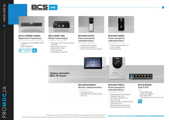 BCS promocja kwiecień 2026