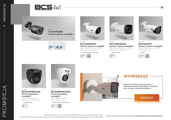 BCS promocja wrzesień 2026